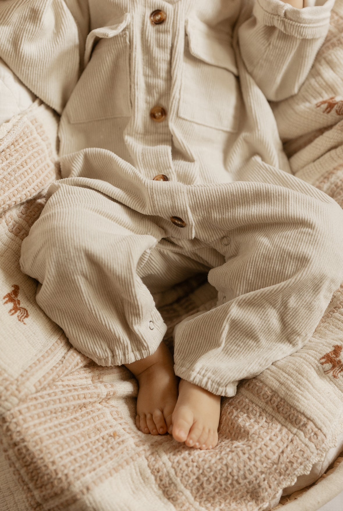 Cord Jumpsuit Milky