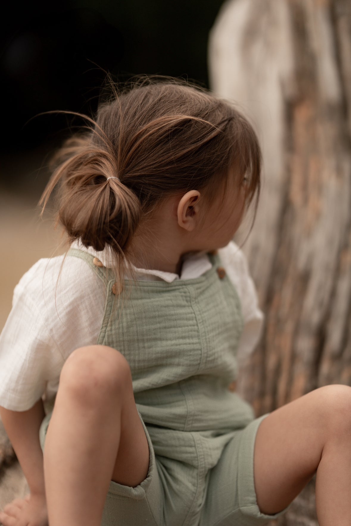 Sage dungarees