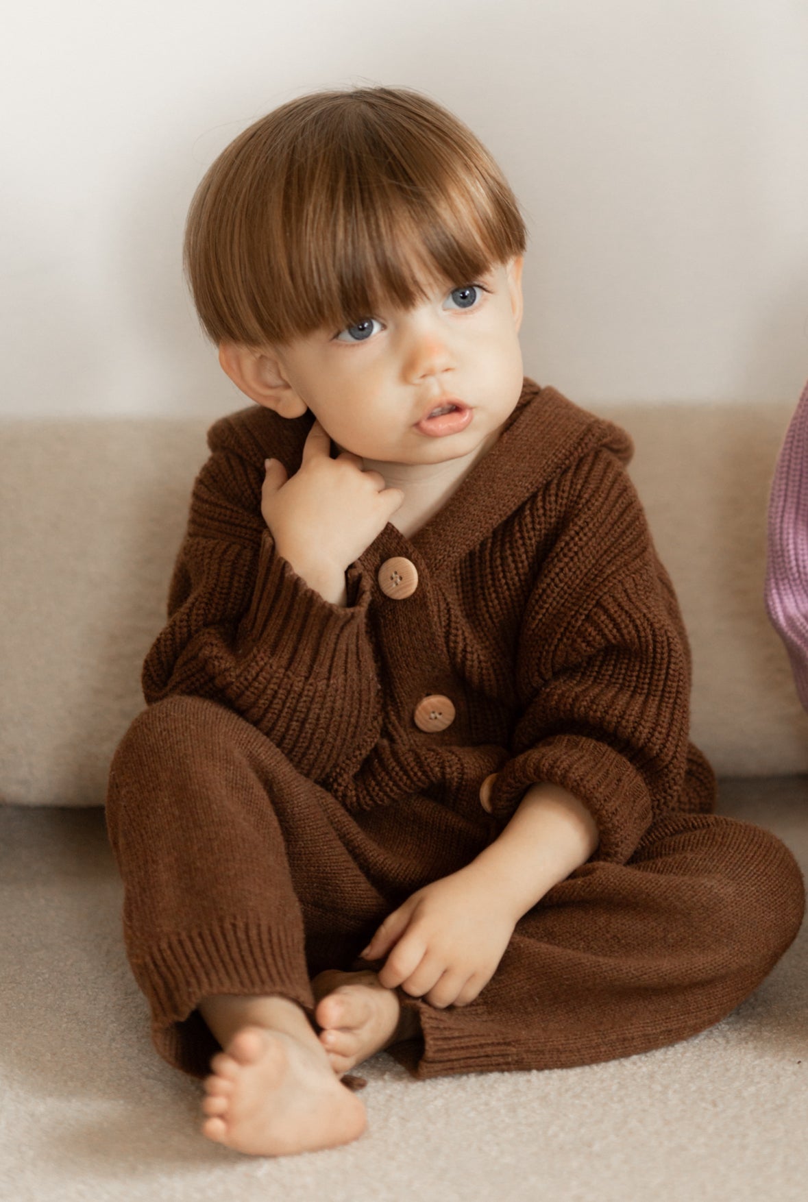 Knit Set Cardigan & Pants