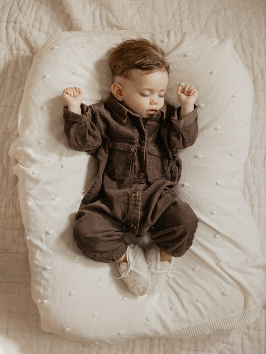 Cord Jumpsuit Coffee