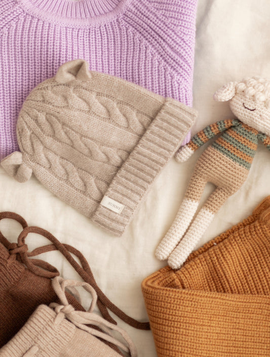 Cable beanies baby/kids