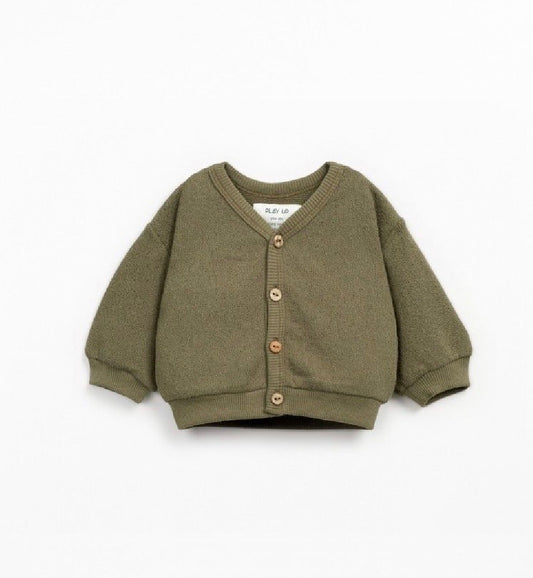 Jersey Cardigan olive